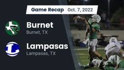 Recap: Burnet  vs. Lampasas  2022