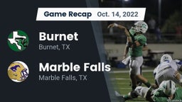 Recap: Burnet  vs. Marble Falls  2022