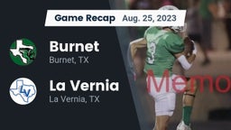 Recap: Burnet  vs. La Vernia  2023