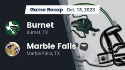 Recap: Burnet  vs. Marble Falls  2023