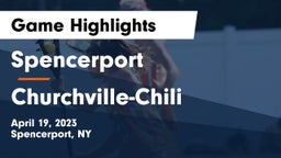 Spencerport  vs Churchville-Chili  Game Highlights - April 19, 2023