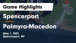 Spencerport  vs Palmyra-Macedon  Game Highlights - May 1, 2023