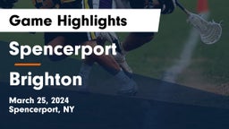 Spencerport  vs Brighton  Game Highlights - March 25, 2024