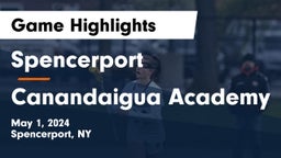 Spencerport  vs Canandaigua Academy  Game Highlights - May 1, 2024