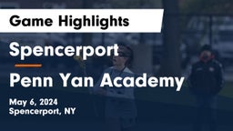 Spencerport  vs Penn Yan Academy  Game Highlights - May 6, 2024