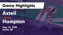 Axtell  vs Hampton  Game Highlights - Aug. 26, 2023