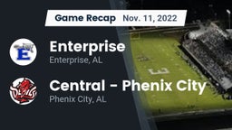 Recap: Enterprise  vs. Central  - Phenix City 2022