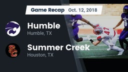 Recap: Humble  vs. Summer Creek  2018