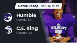 Recap: Humble  vs. C.E. King  2019