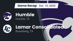 Recap: Humble  vs. Lamar Consolidated  2020