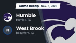 Recap: Humble  vs. West Brook  2020