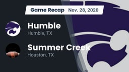 Recap: Humble  vs. Summer Creek  2020