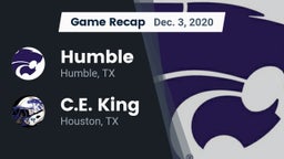 Recap: Humble  vs. C.E. King  2020