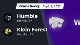 Recap: Humble  vs. Klein Forest  2023