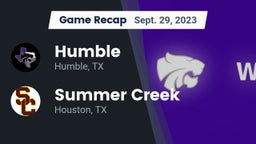 Recap: Humble  vs. Summer Creek  2023