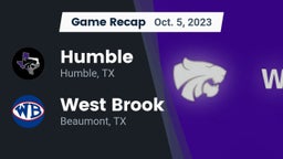 Recap: Humble  vs. West Brook  2023