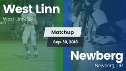 Matchup: West Linn High vs. Newberg  2016