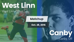 Matchup: West Linn High vs. Canby  2016