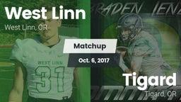 Matchup: West Linn High vs. Tigard  2017