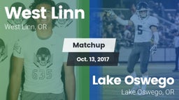 Matchup: West Linn High vs. Lake Oswego  2017