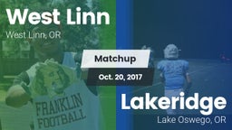 Matchup: West Linn High vs. Lakeridge  2017