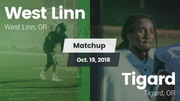 Matchup: West Linn High vs. Tigard  2018