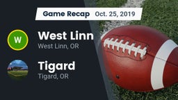 Recap: West Linn  vs. Tigard  2019