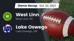 Recap: West Linn  vs. Lake Oswego  2021