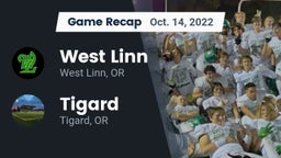 Recap: West Linn  vs. Tigard  2022