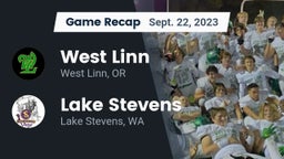 Recap: West Linn  vs. Lake Stevens  2023