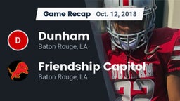 Recap: Dunham  vs. Friendship Capitol  2018