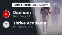 Recap: Dunham  vs. Thrive Academy 2019