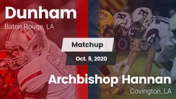 Matchup: Dunham  vs. Archbishop Hannan  2020