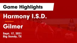 Harmony I.S.D. vs Gilmer  Game Highlights - Sept. 17, 2021