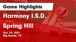 Harmony I.S.D. vs Spring Hill Game Highlights - Oct. 29, 2021