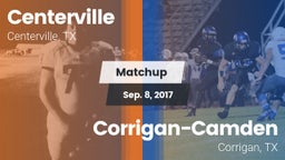 Matchup: Centerville High vs. Corrigan-Camden  2017