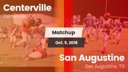 Matchup: Centerville High vs. San Augustine  2018