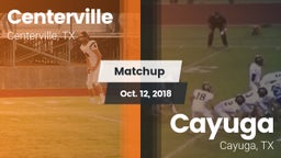 Matchup: Centerville High vs. Cayuga  2018