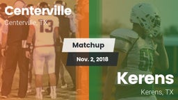 Matchup: Centerville High vs. Kerens  2018