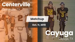 Matchup: Centerville High vs. Cayuga  2019