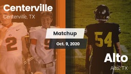 Matchup: Centerville High vs. Alto  2020