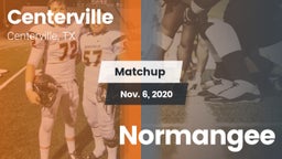Matchup: Centerville High vs. Normangee 2020