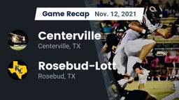 Recap: Centerville  vs. Rosebud-Lott  2021
