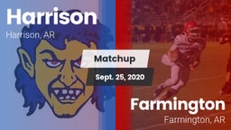Matchup: Harrison  vs. Farmington  2020