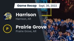 Recap: Harrison  vs. Prairie Grove  2022