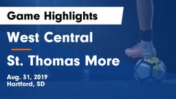 West Central  vs St. Thomas More  Game Highlights - Aug. 31, 2019