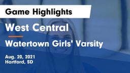 West Central  vs Watertown Girls' Varsity Game Highlights - Aug. 20, 2021