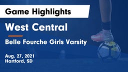 West Central  vs Belle Fourche Girls Varsity Game Highlights - Aug. 27, 2021