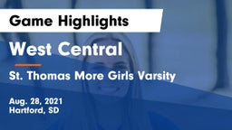 West Central  vs St. Thomas More Girls Varsity Game Highlights - Aug. 28, 2021