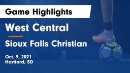 West Central  vs Sioux Falls Christian  Game Highlights - Oct. 9, 2021